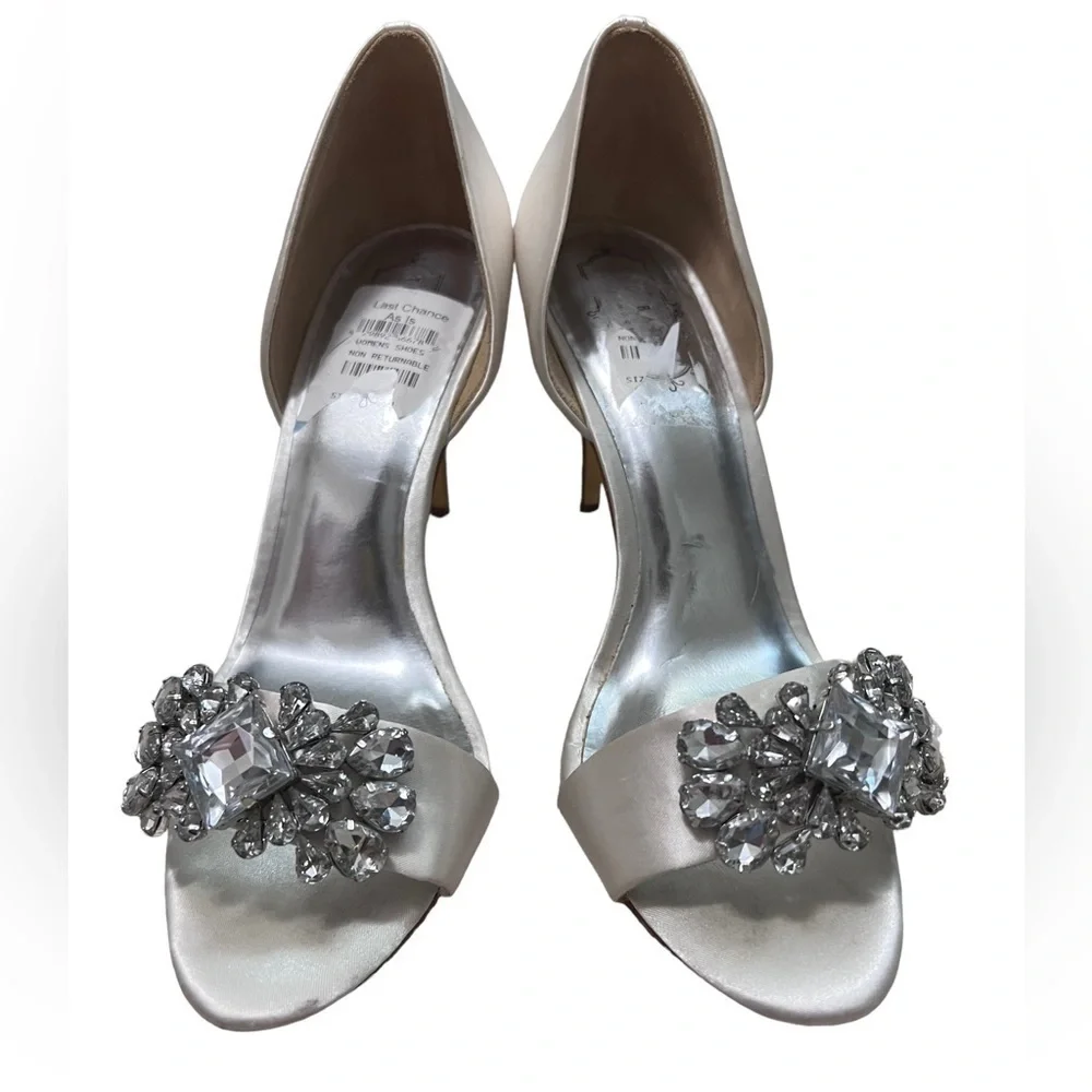 Champagne Jewel Wedding Peep Toe Heels by Ted Baker